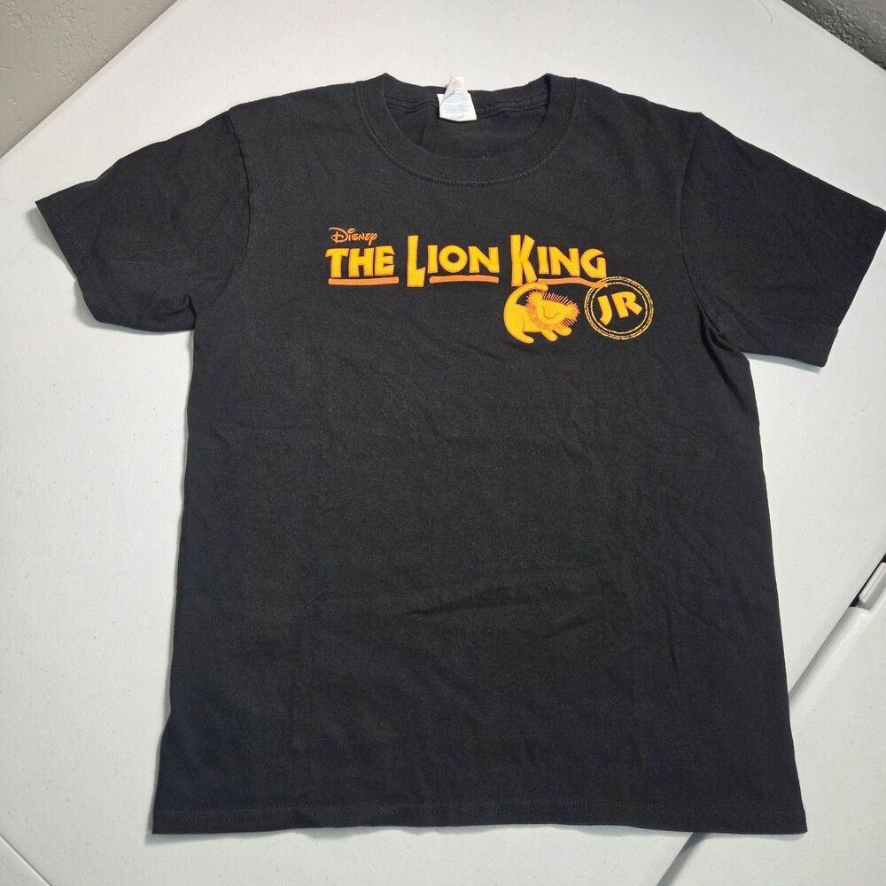 ​Disney The Lion King JR Musical T-Shirt Youth L Black Simba Broadway Graphic